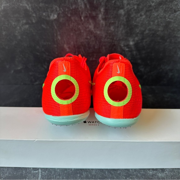 NIKE ZOOM MAMBA 6 RED ORANGE VOLT MENS TRACK AND FIELD DISTANCE SPIKES SIZE 10.5 main image 7